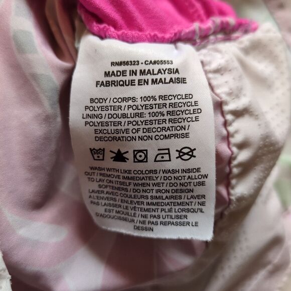 Nike Dri Fit Running Shorts Womens L Lined Pink Floral Gym Workout Athletic - Picture 6 of 8